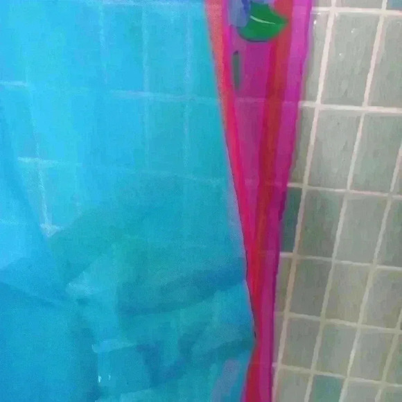 Leonard Paris Vintage Floral Silk Scarf Blue Pink - Picture 10 of 12